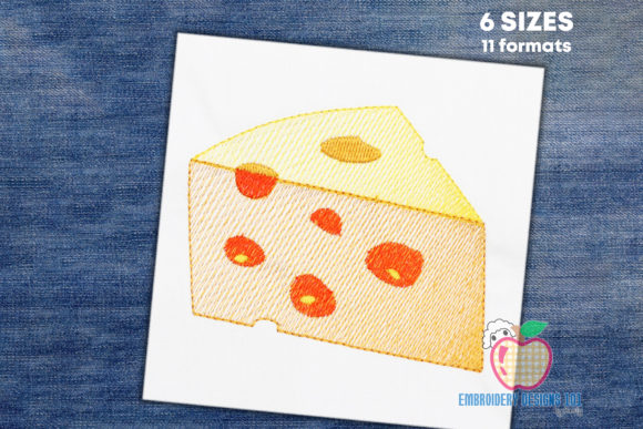 A Cheesy Embroidery Design That Brings the Fun