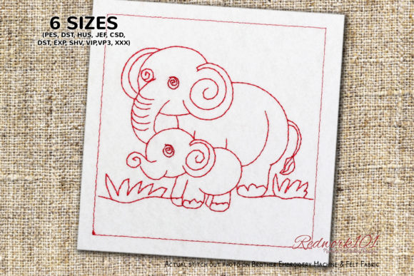 A Designer's Review of the Elephant Family Embroidery