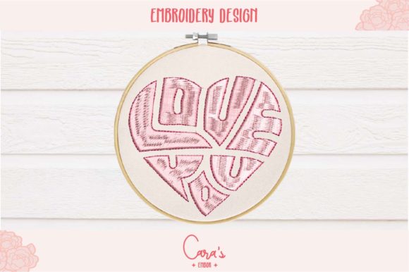 A Designer's Review: Using the Love You Heart Shape Embroidery