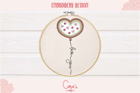 A Designer's Review: Valentine Cookie Balloon Applique
