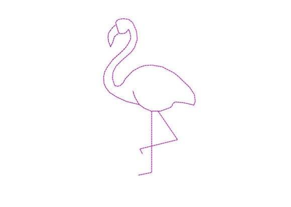 A Flamingo Embroidery That Feels Like Summer