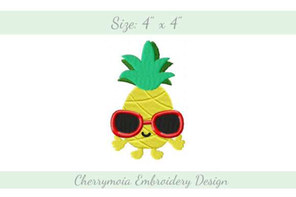 A Fresh Look at the Cool Pineapple Embroidery File