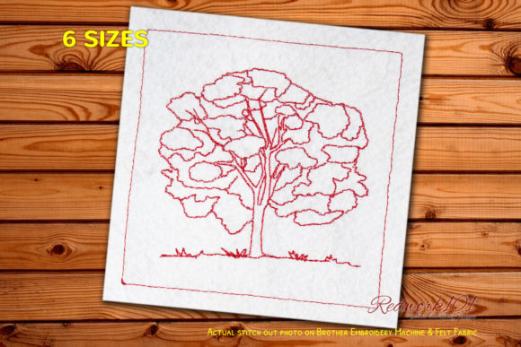 A Practical Review of Elm Tree Redwork for Embroidery Projects