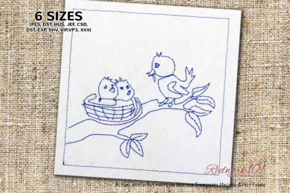 A Real-World Review of Bird Feeding New Born Chicks Redwork