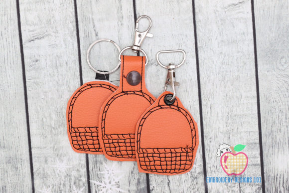 A Rustic Wooden Basket Key Fob for Seasonal Markets