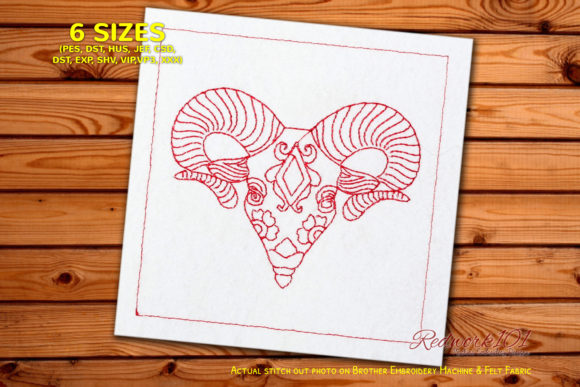 A Seasonal Review of the Aries Zodiac Embroidery Design