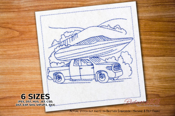 A Seller's Look at Creative Fabrica's Truck and Boat Embroidery