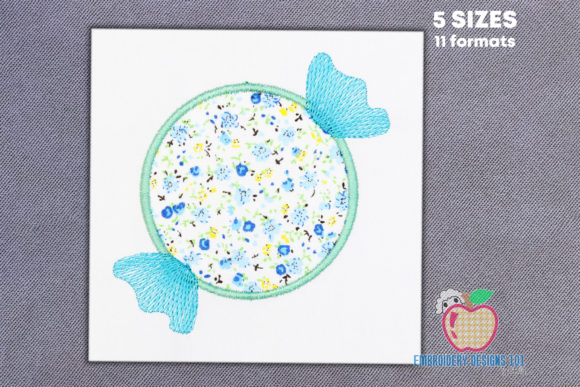 Candy Monogram Applique: A Sweet Design for Craft Fair Success