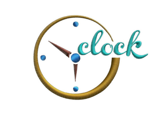 Clock Embroidery Design: A Timeless Holiday Asset