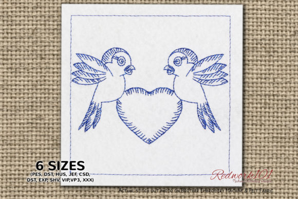 Cute Birds with Heart Symbol: A Valentine's Design Review