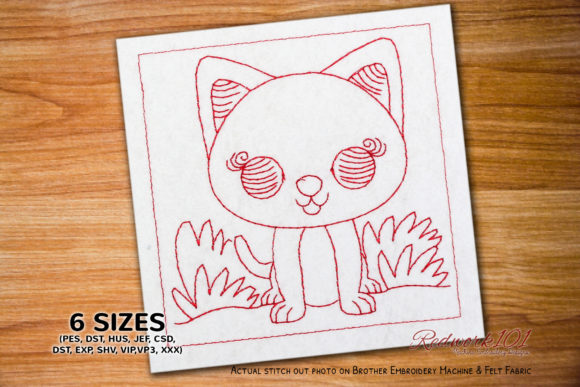 Cute Little Cat Embroidery: A Design That Charms
