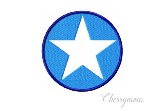 Negative Button Star: A Versatile Embroidery Asset for Branded Merch