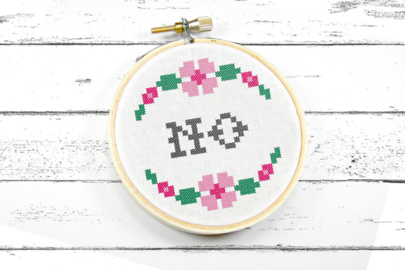 Reviewing the No Faux Cross Stitch with Floral Border Design